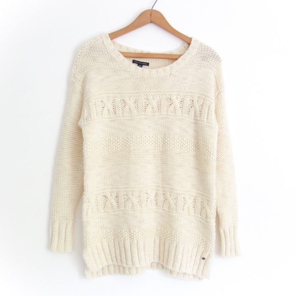 American Eagle Outfitters Sweaters - American Eagle Cream Knit Sweater